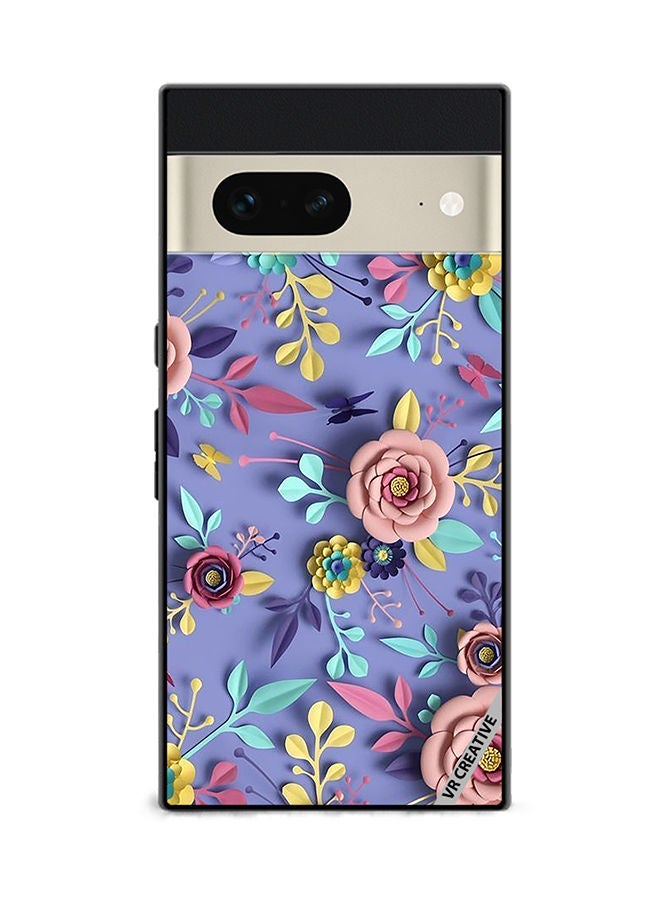 VR CREATIVE Protective Case Cover For Google Pixel 7 Flower Design Multicolour - Image 1