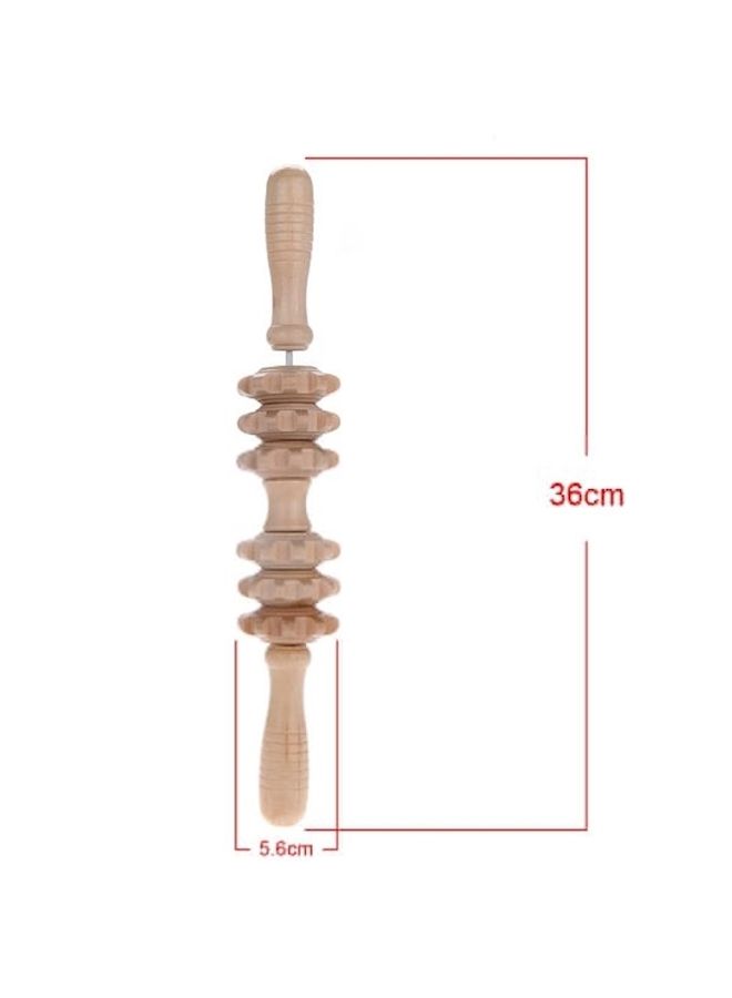 NIBEMINENT Wooden Roller Body Massager - Image 1