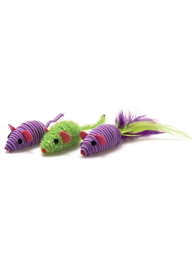 Our Pets OurPet's Three Twined Mice Catnip Toys for Indoor Cats - Image 1