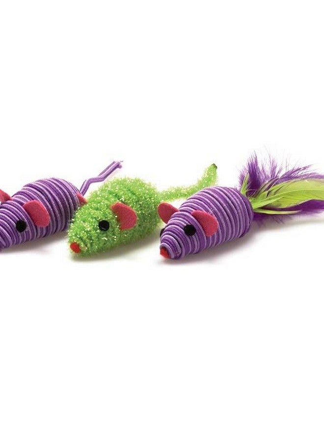 Our Pets OurPet's Three Twined Mice Catnip Toys for Indoor Cats - Image 2