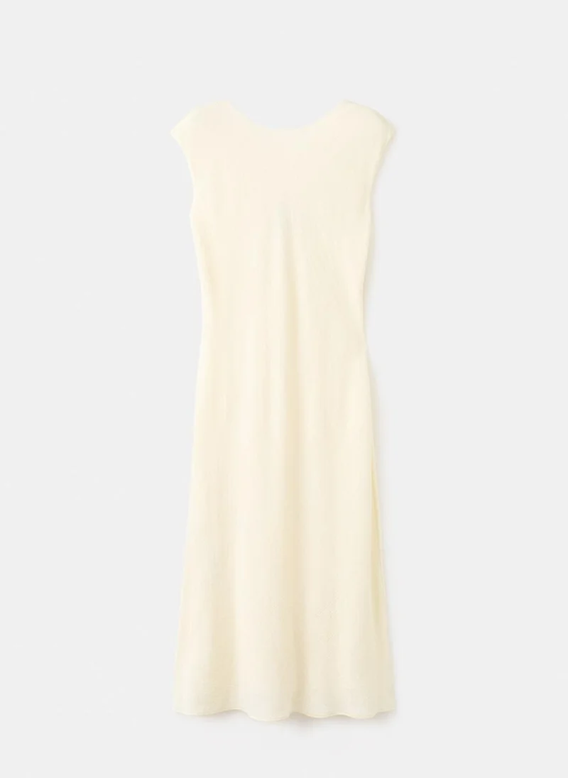 MANGO  Open-back textured dress for Women | Best Price UAE