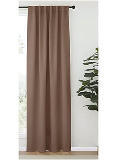 Cartela Curtains ستائر تعتيم الغرفة بشريط 132 عرض × 214 ارتفاع  - Image 1