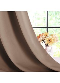 Cartela Curtains ستائر تعتيم الغرفة بشريط 132 عرض × 214 ارتفاع  - Image 5
