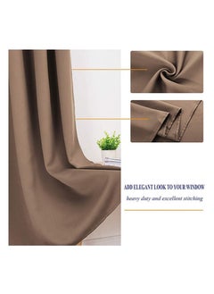 Cartela Curtains ستائر تعتيم الغرفة بشريط 132 عرض × 214 ارتفاع  - Image 4