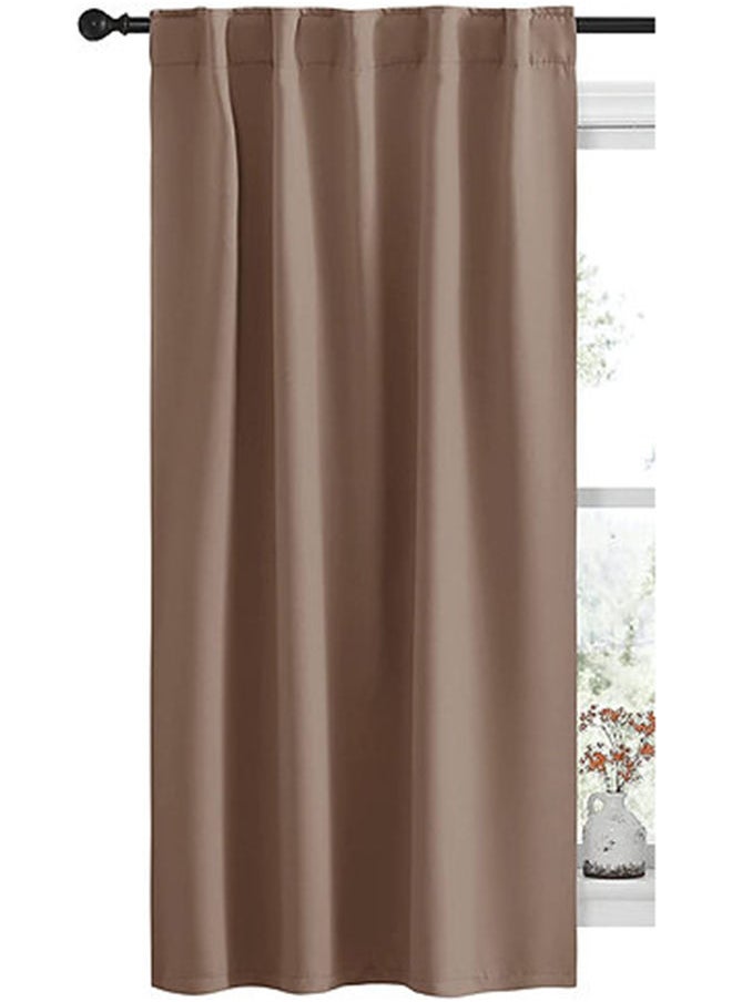 Cartela Curtains ستائر تعتيم الغرفة بشريط 132 عرض × 214 ارتفاع  - Image 2