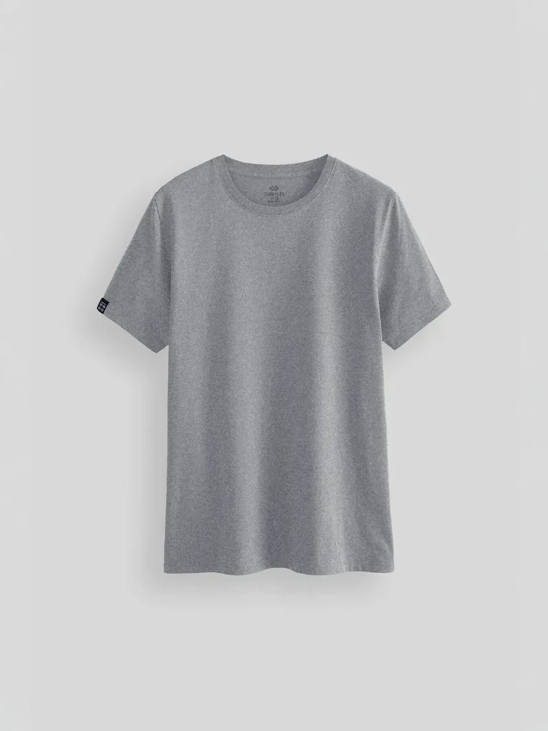 تومي لايف TOMMY Men's Cotton Elastane Crew Neck T-Shirt