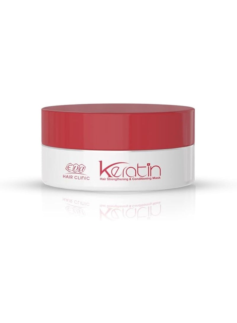 Eva Keratin Hair Mask (200ml) – Intense Repair & Deep Conditioning Treatment for Damaged Hair – Infused with Keratin & Natural Oils - Image 1