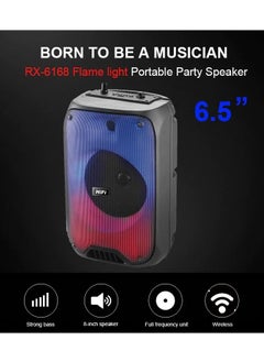 HiFing Party Speaker With Bluetooth Portable KTV Singing  Audio Speaker Flame Light  Dancing Speaker 10W  - Image 3