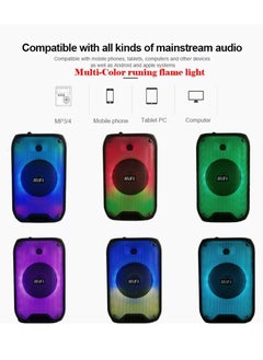HiFing Party Speaker With Bluetooth Portable KTV Singing  Audio Speaker Flame Light  Dancing Speaker 10W  - Image 4