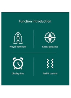 BSTWSH 22mm Zikr Ring Arabic Smart Tasbih Ring Muslim Prayer Prayer timing reminder Tasbih Counter Smart Ring Wearable Technology  Vibration Reminder Exclusive IQIBLA App and 5 Daily Prayer Reminders  - Image 2