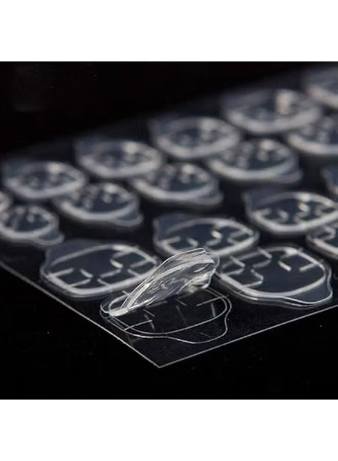 48 Pieces Double Sided Nail Stickers Imported Quality Flexible Transparent Artificial Gel Tape - Image 2