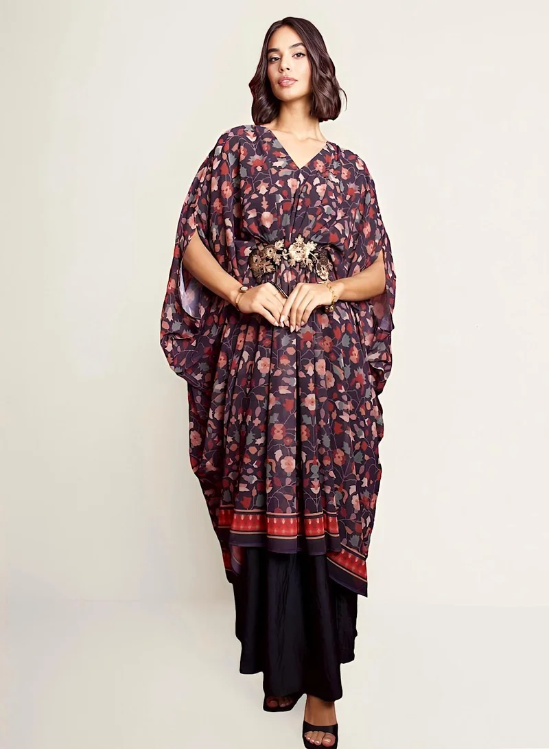 ECSTACY Printed Layered Kaftan