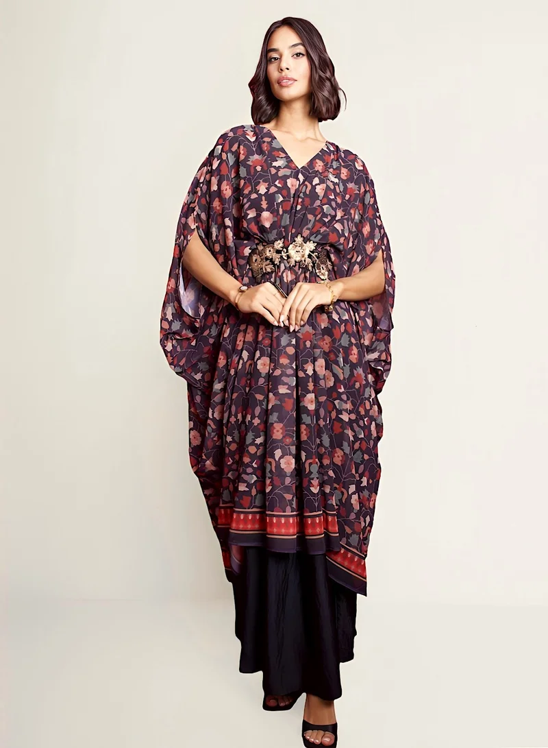 إكستاسي Printed Layered Kaftan