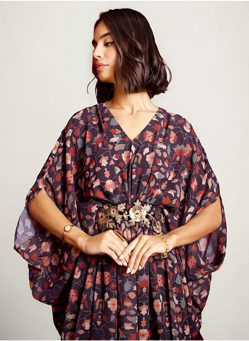 ECSTACY Printed Layered Kaftan