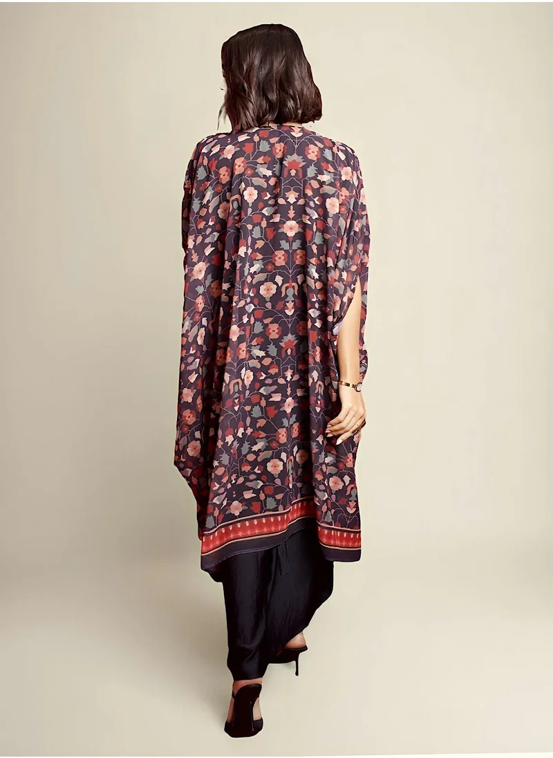 إكستاسي Printed Layered Kaftan