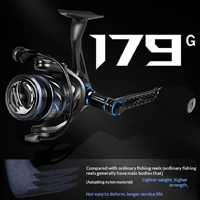 Cadence Spinning Fishing Reel Carbon 179g Lightweight Magnesium Alloy Slant Spool Long Casting For Saltwater Sea Fishing, CS10 3000 - Image 3
