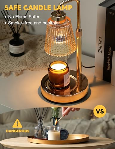GODONLIF Candle Warmer Lamp with Timer Dimmable, Birthday Gifts for Women Mom, House Warming Gifts New Home Decor, Wax Melt Warmer for Jar Candles with 2 Bulbs - Image 2