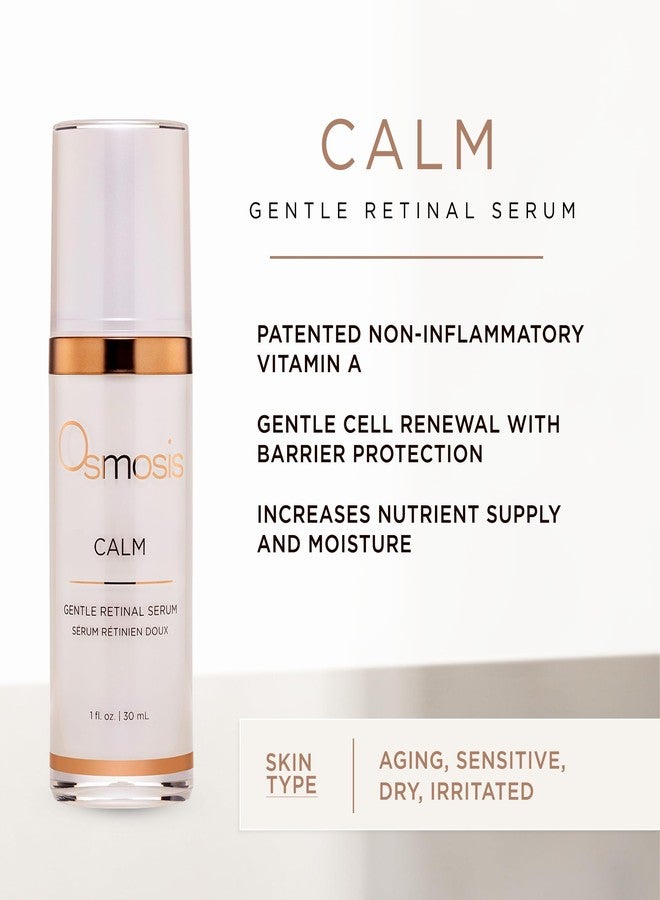 Osmosis CALM Gentle Retinal Facial Serum with Soothing Vitamin A for Aging, Sensitive, Dry, Irritated and Sensitive Skin, 1 Oz - Image 2