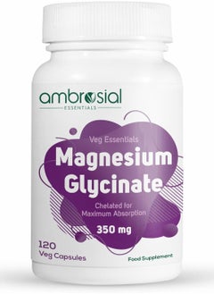 ambrosial Pack Of 1 Magnesium Glycinate 350 Mg- 120 Capsules  - Image 1