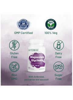 ambrosial Pack Of 1 Magnesium Glycinate 350 Mg- 120 Capsules  - Image 5