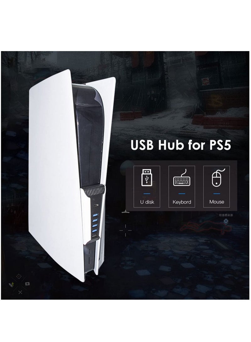 1 to 5 Multi Ports USB Hub for PS5 Playstation5 USB3.0 Console Import Splitter Expander Adapter Expander Adapter Digital Edition  - Image 4