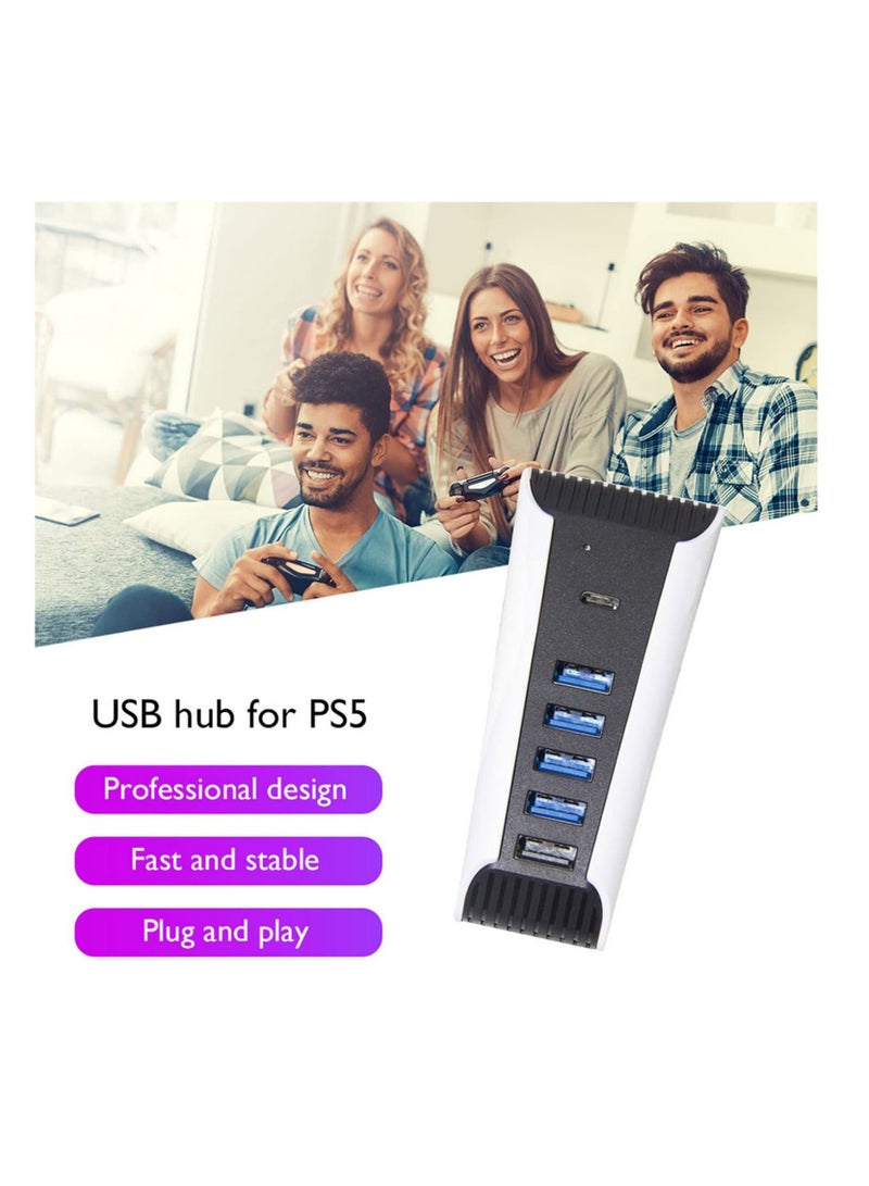 1 to 5 Multi Ports USB Hub for PS5 Playstation5 USB3.0 Console Import Splitter Expander Adapter Expander Adapter Digital Edition  - Image 5