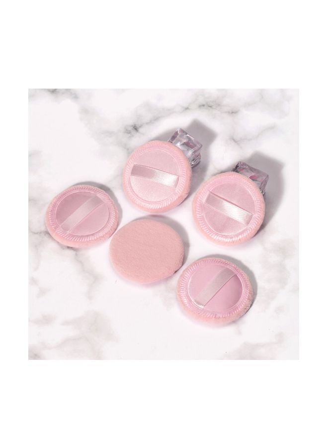 Generic 5-Piece Makeup Powder Puff Set Pink  - Image 5