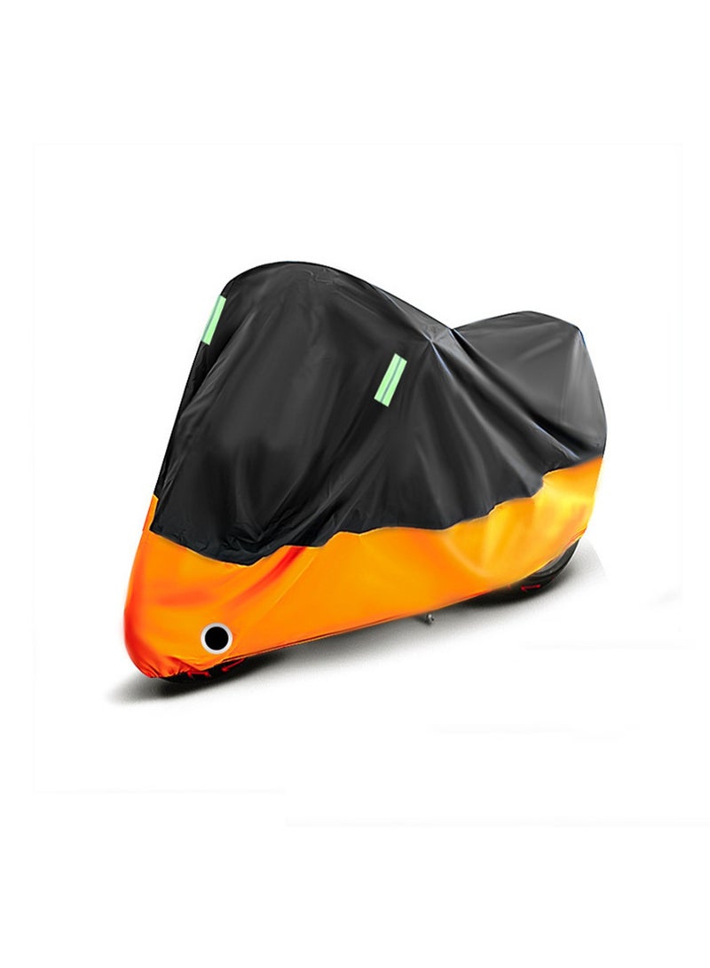 Generic Orange Bicycle Cover Waterproof Outdoor Bicycle Rain Cover With Storage Bag (L )  - Image 1