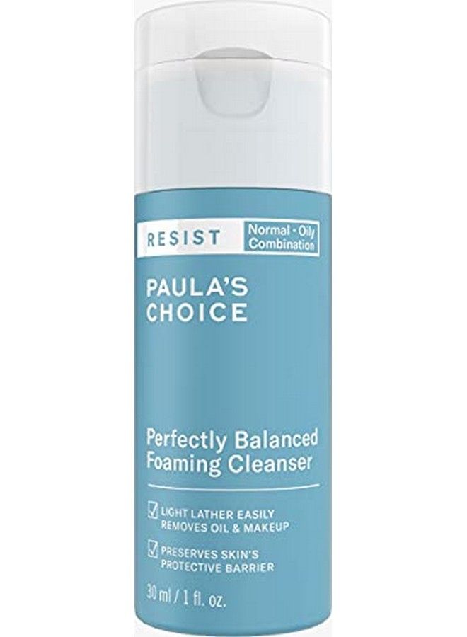 PAULA'S CHOICE منظف رغوي متوازن بشكل مثالي بحمض الهيالورونيك والصبار المضاد للشيخوخة للبشرة الدهنية والمسام الواسعة 30 مل (حجم السفر) (27837) - Image 1
