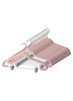 ZOBER Zuber Luxury Velvet Hanger with Silver Clips, 20 Pack  - Image 1