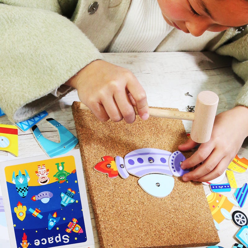 Children'S Creative Wooden Dingtalk Music Knocking Music Men'S And Women'S Treasure Jigsaw Puzzle Puzzle Educational Toys Early Education Desktop Games - Image 5