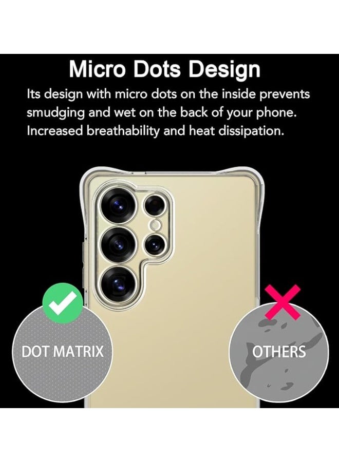 بروماس غطاء شفاف لهاتف سامسونج جالاكسي S25 ألترا – واقٍ ضد الصدمات بتصميم نحيف، حماية من الاصفرار، حواف TPU مرنة، مقاوم للخدوش - Image 5