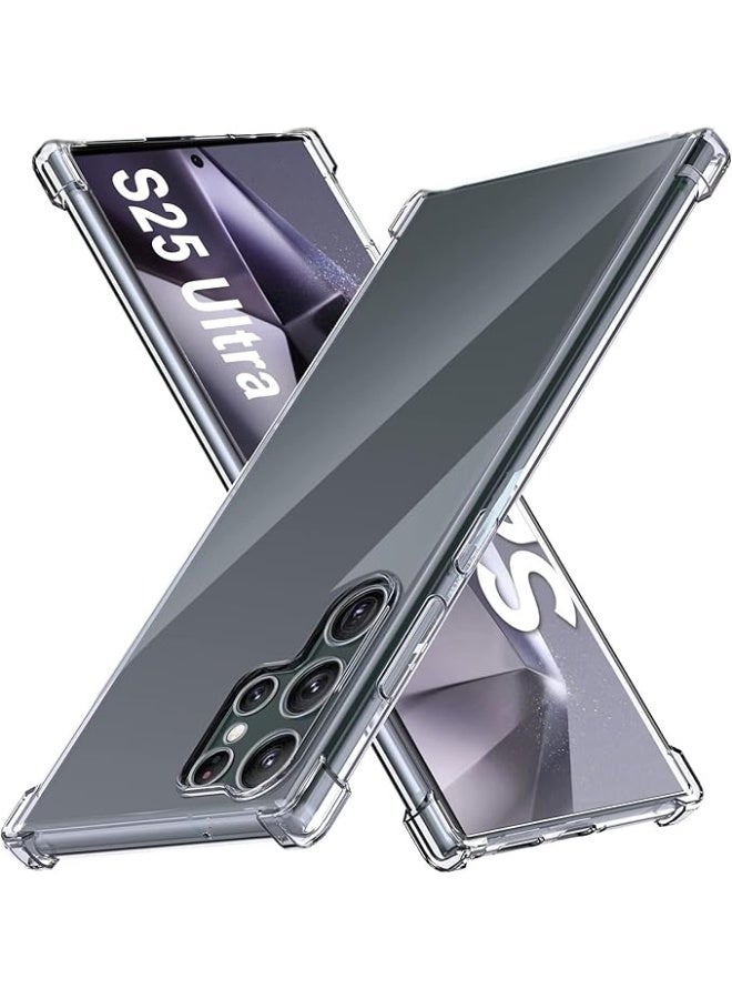 بروماس غطاء شفاف لهاتف سامسونج جالاكسي S25 ألترا – واقٍ ضد الصدمات بتصميم نحيف، حماية من الاصفرار، حواف TPU مرنة، مقاوم للخدوش - Image 1