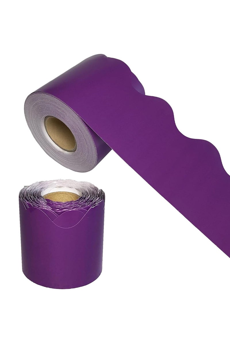 69Feet Bulletin Board Borders,Classroom Decor,Suitable for Poster Boards,Whiteboard,Wall Decoration,Party,Decoration with Classroom Border Panels(Purple)