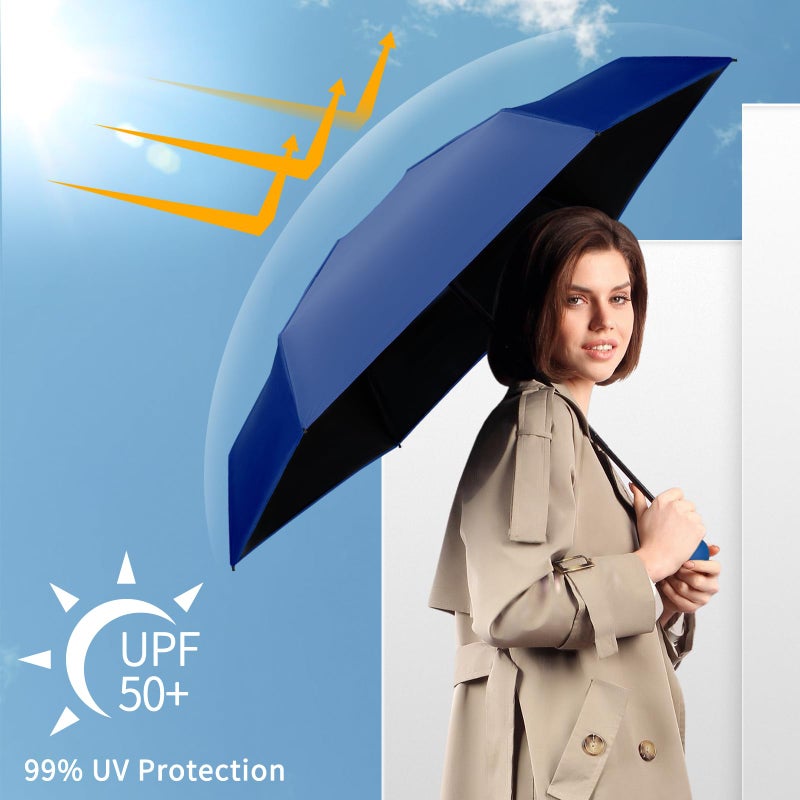 Yoobure Travel Umbrella Portable Compact Umbrellas, Pocket Mini for Purse, Umbrellas for UV Sun & Rain Small for Backpack, Umbrella with Case Folding for Kids Women - Image 5