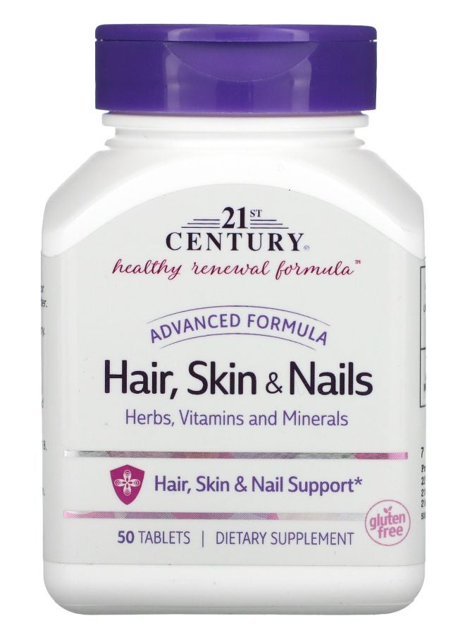 21st Century Advanced Formula Hair Skin & Nails 50 Tablets