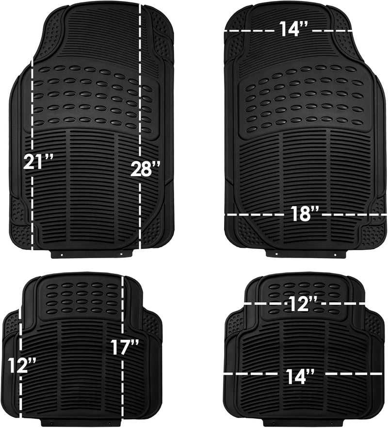 Heavy Duty Rubber Floor Mats - Black - Image 5