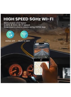 ddpai Dual Dash Camera Front and Rear 4K & 1080P with 5G WiFi & GPS - 32GB Internal Storage (Up to 128GB) with Sony Night Vision  - Image 4