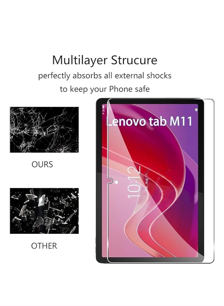 general [2 Pack] Tempered Glass Compatible with Lenovo Tab M11 11 inch 2024 Screen Protector Tempered Glass, Bubble Free, 9H Hardness, Scratch Resistant - Image 5