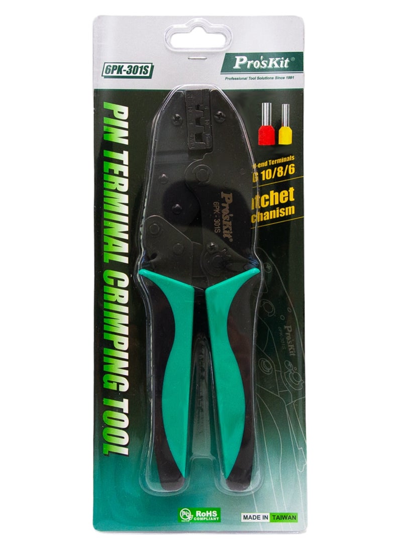 Proskit Proskit Pin Terminal Crimping Tool, AWG 6/8/10, High-Precision, Durable Steel Frame, 220mm  - Image 5