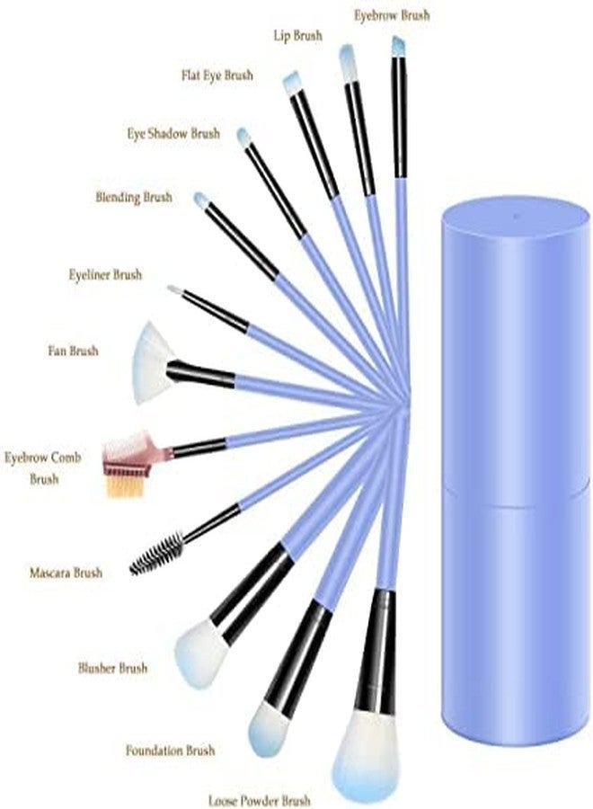 LOVE BITE Makeup Brush Sets - 12 Pcs Makeup Brushes for Foundation Eyeshadow Eyebrow Eyeliner Blush Powder Concealer Contour - Image 3