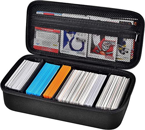ALKOO Premium Trading Card Carrying Case Hard Shell TCG Travel Storage Bag with Dividers Shoulder Strap Holds 1000 Sleeved Cards or Deck Boxes Compatible with MTG Sports Cards - Image 1