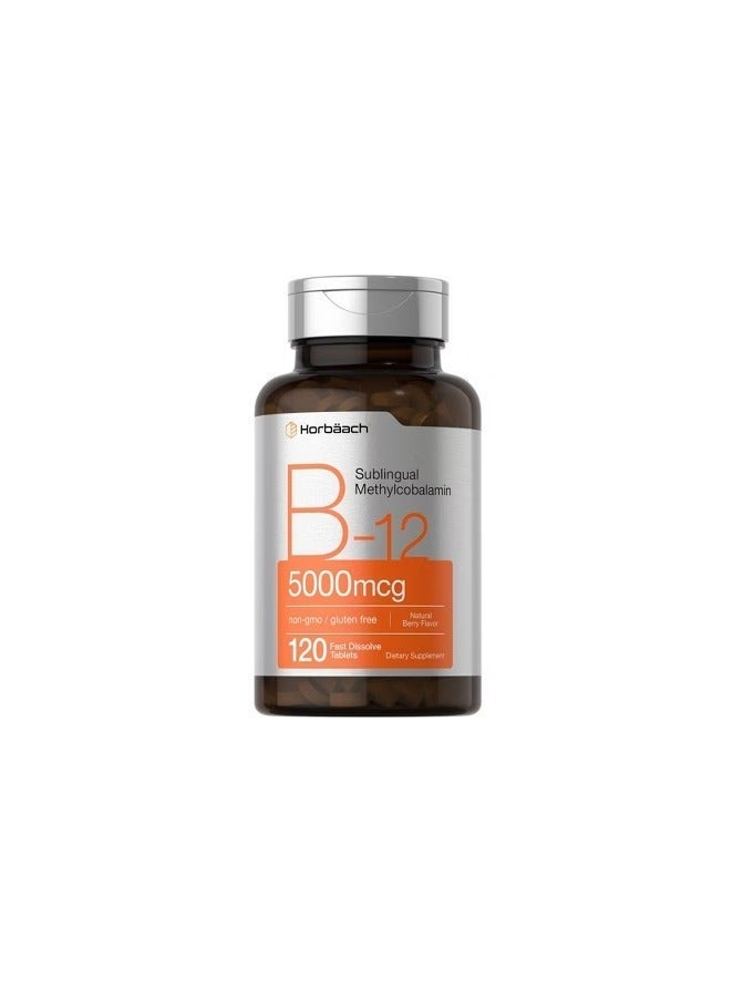 Horbaach Sublingual Methylcobalamin - 5000mcg,120 Fast Dissolve Tablets Packaging May Vary - Image 3