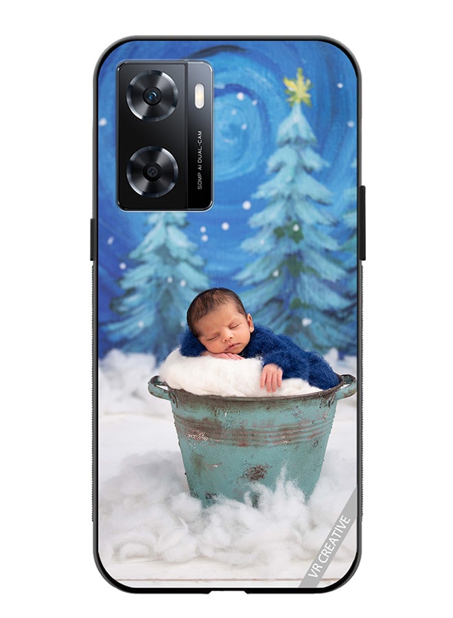 VR CREATIVE Protective Case Cover For Oppo A57/A77s Snowy Baby Design Multicolour - Image 1