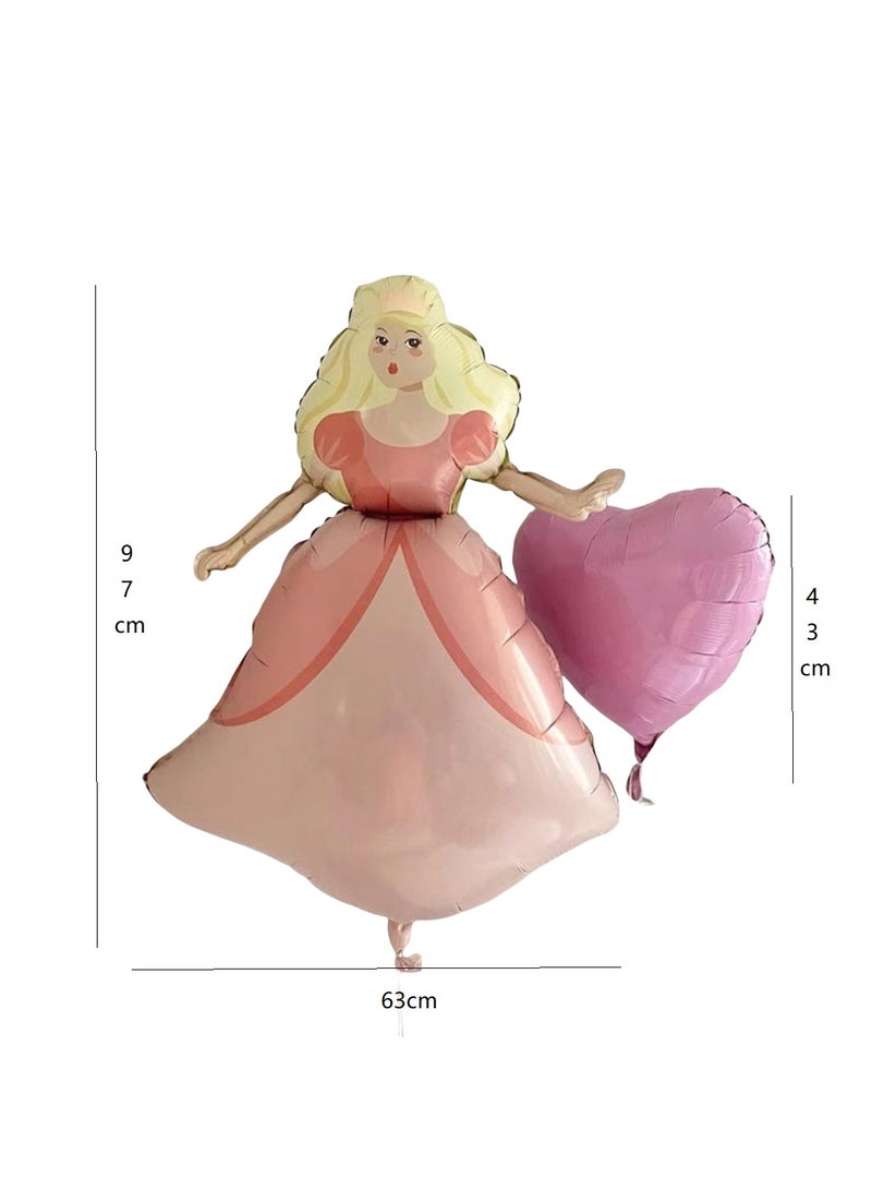 10 Pack Happy Birthday Foil Balloons - Kids Party Decorations Supplies Kit with Princess Castle, Whale, Bear, Mushroom, Cat Designs - Image 5