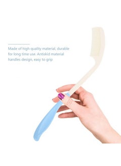 Semme Long Comb Semme Long Handle Soft Comb And Brush Long Handled Comb And Brush Set Long Handle Comb Hair Brush Antislip Ergonomic Long Comb Reach(Comb)  - Image 4
