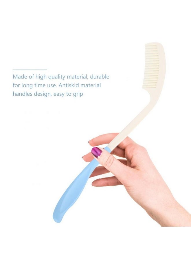 Semme - Long Comb Semme Long Handle Soft Comb And Brush Long Handled Comb And Brush Set Long Handle Comb Hair Brush Antislip Ergonomic Long Comb Reach(Comb) - Image 1