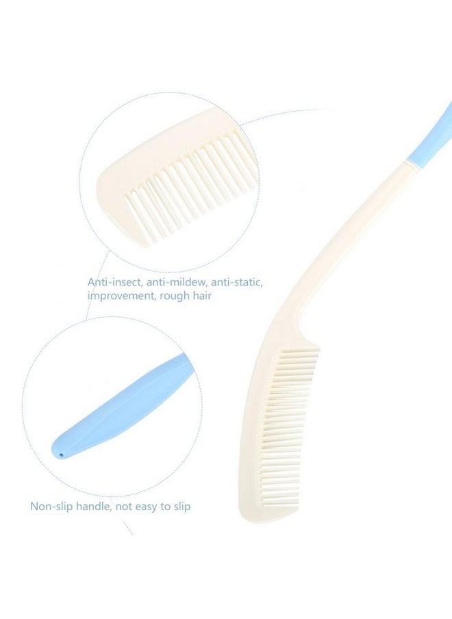 Semme - Long Comb Semme Long Handle Soft Comb And Brush Long Handled Comb And Brush Set Long Handle Comb Hair Brush Antislip Ergonomic Long Comb Reach(Comb) - Image 1