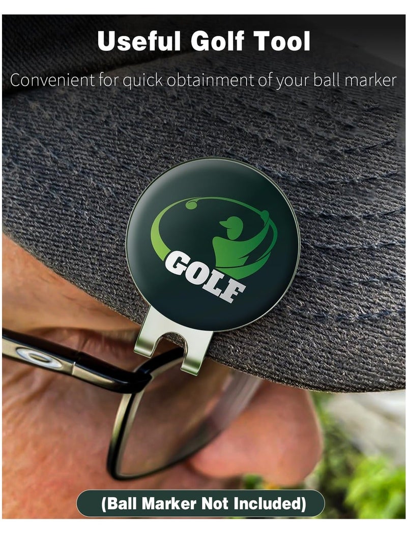 Y&D 6 Pieces Magnetic Golf Hat Clips Ball Marker Holder for Gloves Hats Bags Caps Visor Belt(Silver)  - Image 2