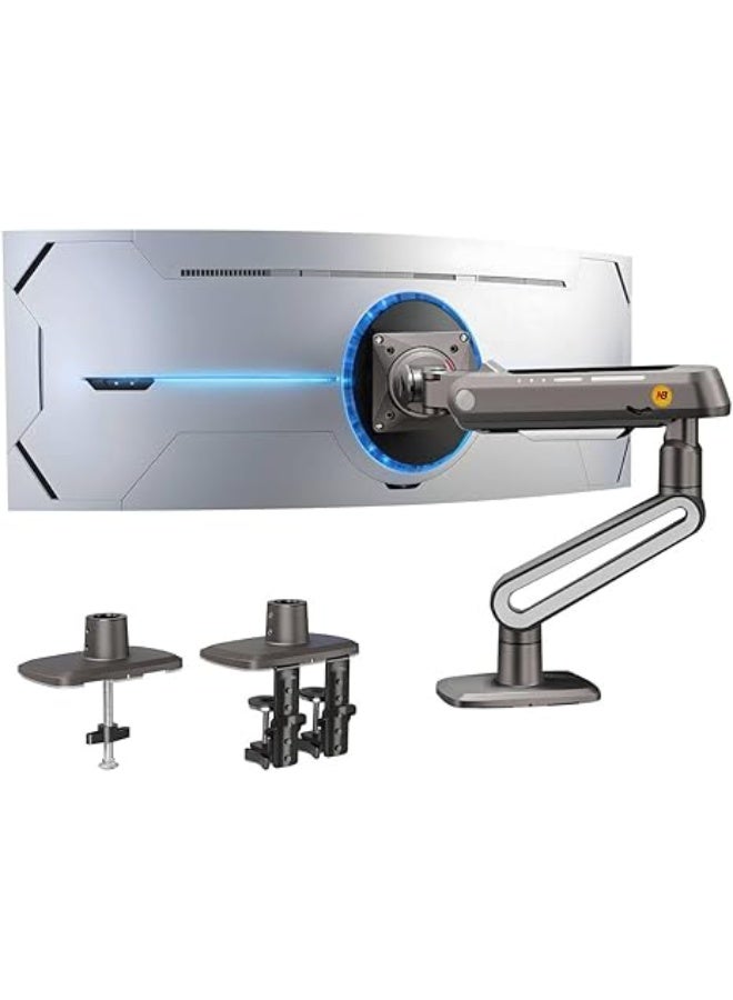 NB NORTH BAYOU NB ERGONOMIC Heavy Duty Gaming Monitor Arm – Fits 27-50 Inch Flat, Ultrawide & Curved Screens – Supports Up to 18 kg – VESA 75/100 mm - Image 1